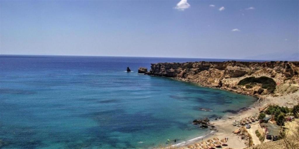 Villa George Sea View With Pool - Triopetra Esterno foto
