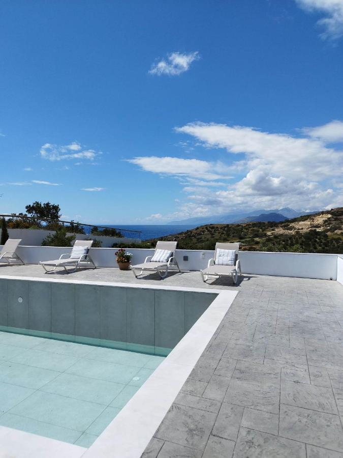 Villa George Sea View With Pool - Triopetra Esterno foto