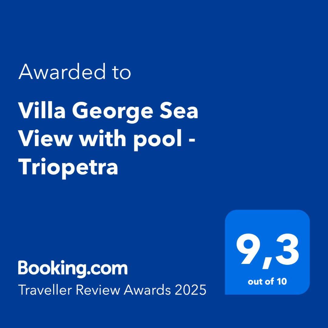 Villa George Sea View With Pool - Triopetra Esterno foto